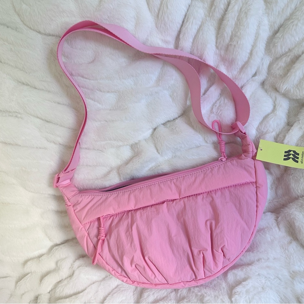 All in motion crescent fluffy crossbody bag